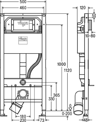 Система инсталляции для унитазов Viega Prevista Dry 8522 фото 2