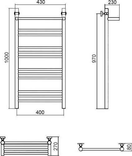 16 497 руб. Полотенцесушитель водяной Aquanerzh Прямой групповой с полкой 100х40 фото 2 Полотенцесушитель водяной Aquanerzh Прямой групповой с полкой 100х40 фото 2