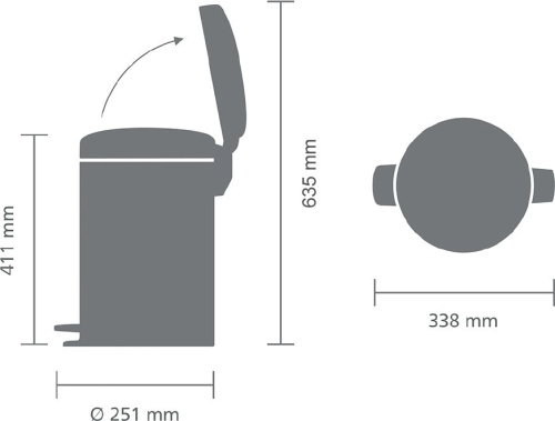 Мусорное ведро Brabantia NewIcon 113888 фото 4