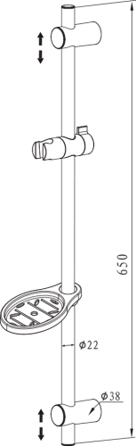 Душевая штанга Olive'S KD02 фото 2
