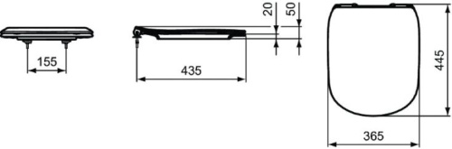 Крышка-сиденье Ideal Standard Tesi T3527V3 фото 3