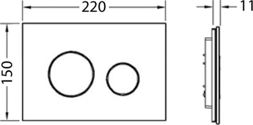 Кнопка смыва TECE Loop 9240660 белое стекло, кнопка хром фото 4