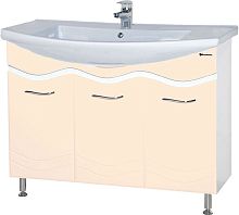 Мебель для ванной Bellezza Мари 105 белая, бежевая