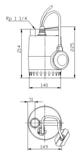 Дренажный насос Grundfos Unilift KP 250-A1 фото 3