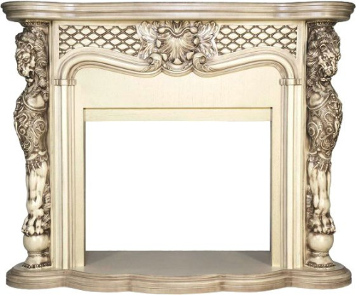 Портал Royal Flame Castle, слоновая кость патина, для очага Vision 30 EF LED FX