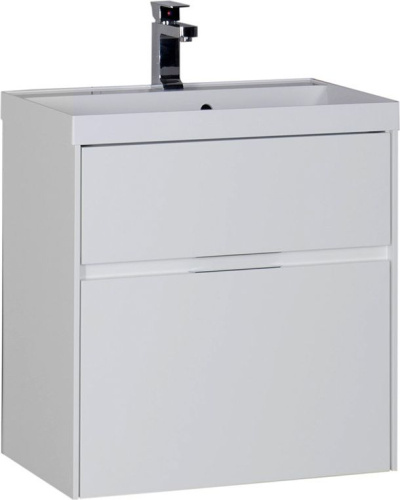 Мебель для ванной Aquanet Латина 60 2 ящика белая фото 4
