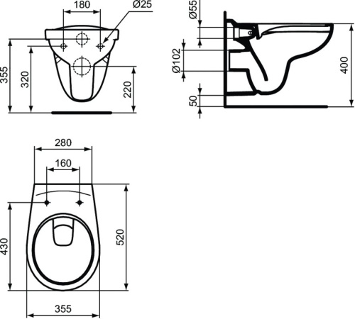 Комплект Ideal Standard Eurovit K881201PT15 фото 8