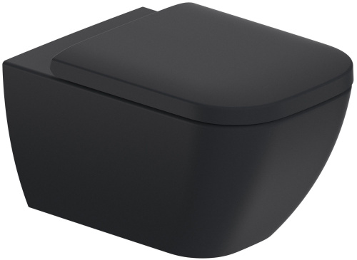 Комплект Унитаз подвесной Duravit Happy D.2 2222098900 rimless + Крышка-сиденье с микролифтом + Инсталляция TECE TECEprofil Uni 2.0 9300302 с черной кнопкой смыва фото 3