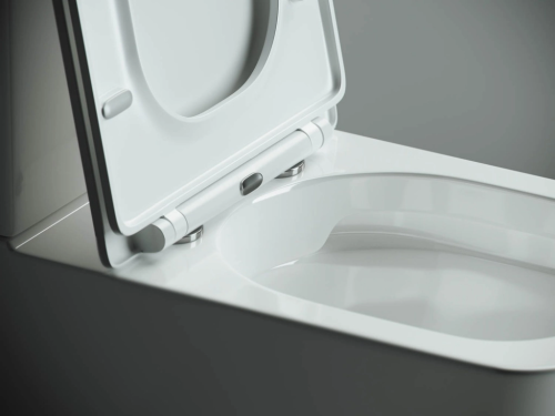 Унитаз-компакт Ceramica Nova Cubic CN1803 с микролифтом, безободковый фото 9