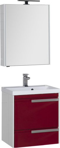 Мебель для ванной Aquanet Тиволи 60 бордо фото 4