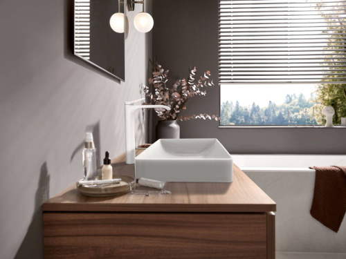 Смеситель Hansgrohe Vivenis 75042700 для раковины, матовый белый фото 2