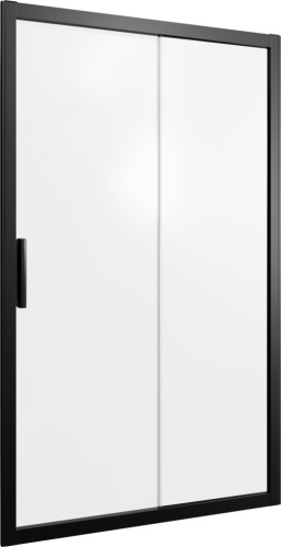 Душевая дверь в нишу STWORKI Стокгольм DE019D2110200 110 см профиль черный матовый, стекло матовое фото 4