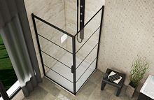 Душевой уголок Bravat Blackline BS090.2115B 90х90х195