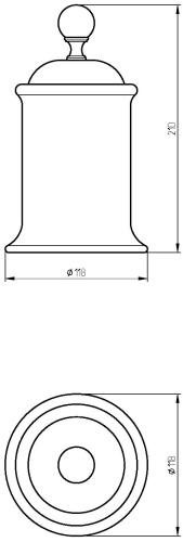 Контейнер Migliore Provance 17685 золото фото 2