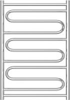 Полотенцесушитель водяной Сунержа Элегия ПРОФИ 80x50