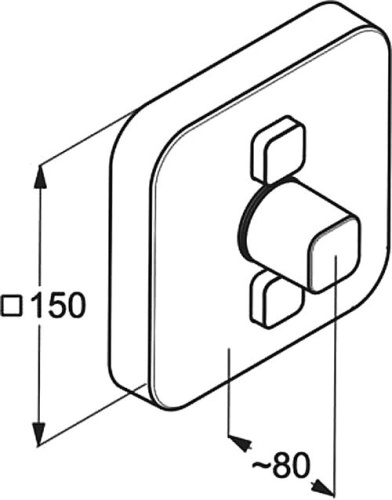 Смеситель Kludi Push 386110538 для душа фото 3