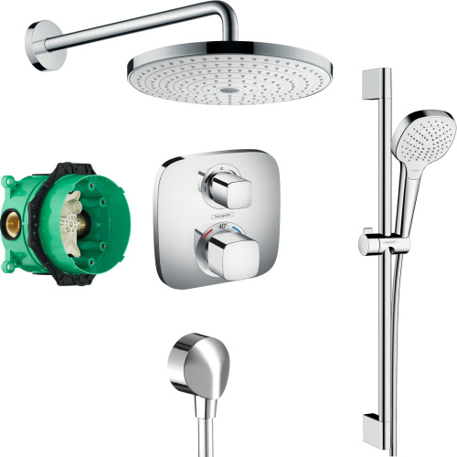 Душевой комплект Hansgrohe Ecostat E 15708000 5 в 1 фото 9