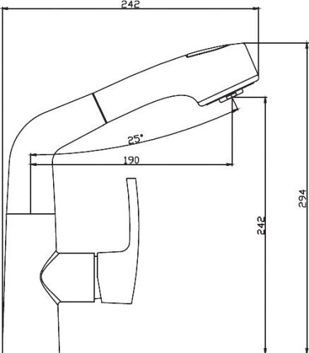 Смеситель Elghansa Kitchen 56A1767 хром, для кухонной мойки фото 2