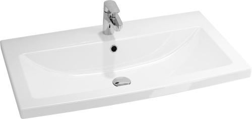 Мебель для ванной Velvex Klaufs 80.2D.1Y белая, напольная фото 7