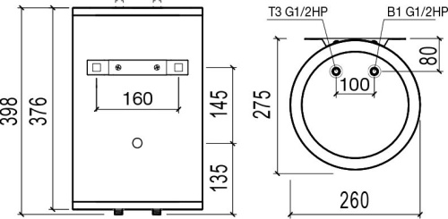 Водонагреватель Thermex N 10 O