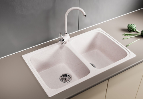Мойка кухонная Mixline ML-GM23 светло-розовый фото 4
