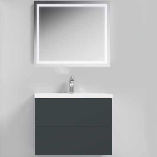 Мебель для ванной AM.PM Gem 75 графит матовый, подвесная фото 2