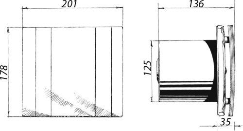 Вытяжной вентилятор Blauberg Quatro 125T фото 2