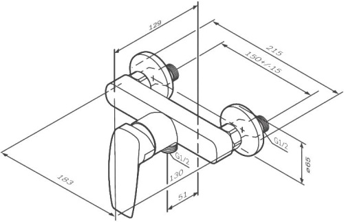Смеситель AM.PM Tender F45A20000 для душа фото 4