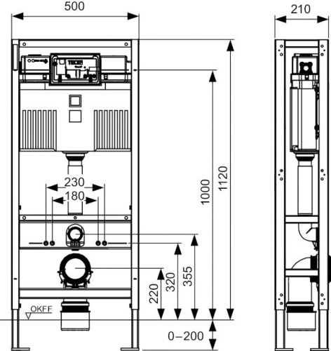 Система инсталляции для унитазов TECE TECEprofil 9500393 фото 2