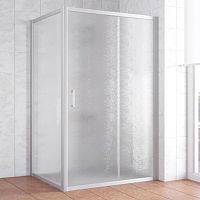 Душевой уголок Vegas Glass ZP+ZPV 110*100 07 02 профиль матовый хром, стекло шиншилла