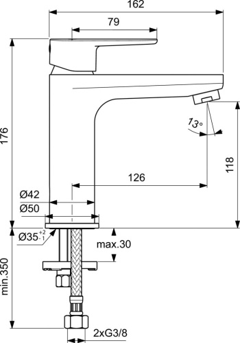 Смеситель Ideal Standard Cerafine O BC554AA для раковины фото 4