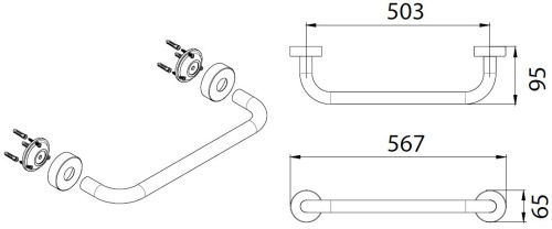 Поручень Fixsen Hotel FX-31017C фото 3