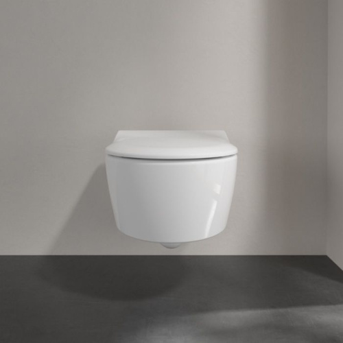 Унитаз подвесной Villeroy & Boch Avento 5656RS01 альпийский белый, безободковый фото 8