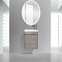 Тумба с раковиной BelBagno Pietra Mini 46 L stucco cemento