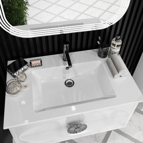 Мебель для ванной Opadiris Ибица 90 подвесная, фурнитура хром фото 2