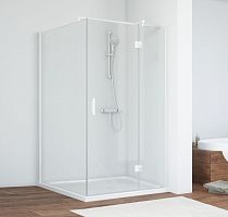 Душевой уголок Vegas Glass AFP-Fis 100*110 01 01 R профиль белый, стекло прозрачное