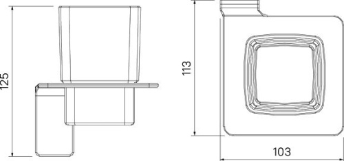 Стакан IDDIS Slide SLIWTG1i45 матовое стекло, белый фото 3