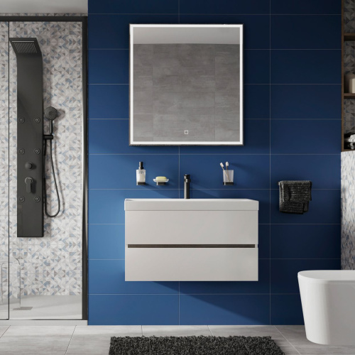 Мебель для ванной Aquanet Rosso 80 белая, дуб рошелье фото 6