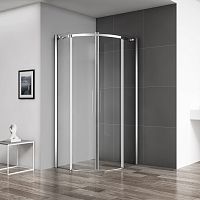 Душевой уголок BelBagno Acqua R-2-100-C-Cr профиль хром