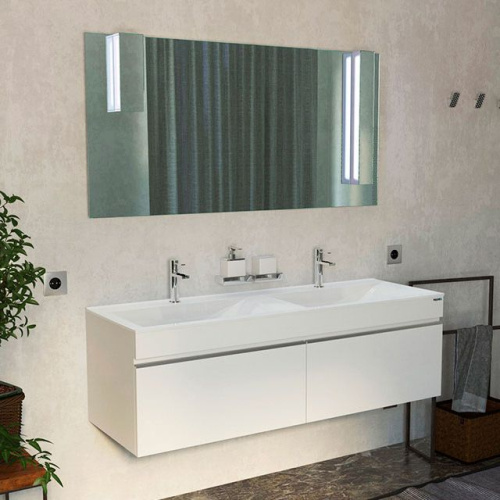 Мебель для ванной Velvex Pulsus 140 подвесная, белая фото 4