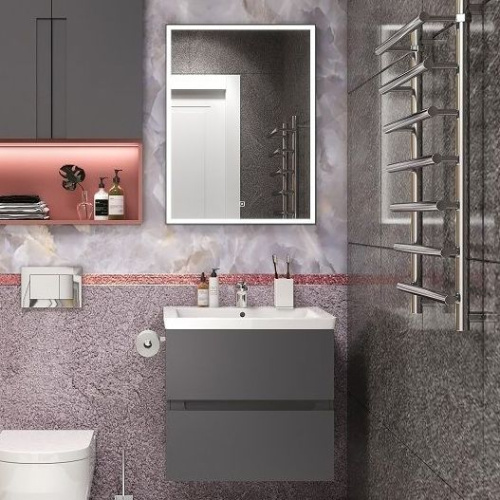 Мебель для ванной Art&Max Techno подвесная, 70, смоки софт фото 10