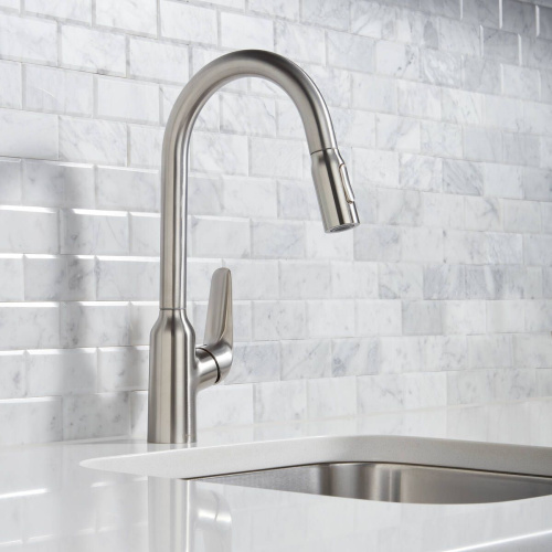 Смеситель Hansgrohe Focus M42 71800800 для кухонной мойки, сталь фото 2