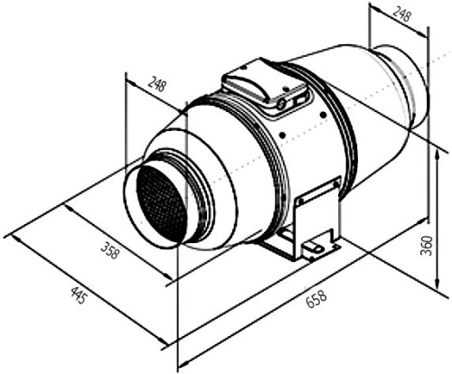 Вытяжной вентилятор Vents ТТ Сайлент-М 250 фото 3