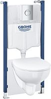 Комплект Grohe Solido 39900000 подвесной унитаз + инсталляция + кнопка