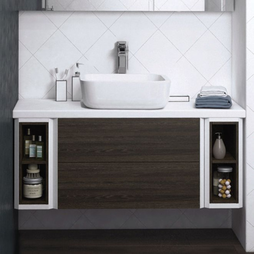 Мебель для ванной AQUATON Брук 100 (20+60+20) дуб феррара фото 9