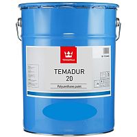 Краска Тиккурила Индастриал «Темадур 20» (Temadur 20) полиуретановая полуматовая 2К (7.5л) База TCL «Tikkurila Industrial»