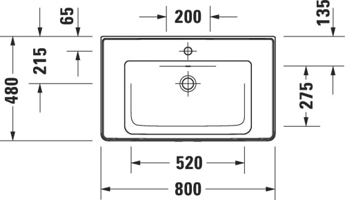 Раковина Duravit D-Neo 2367800000 фото 4