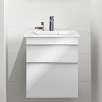 Мебель для ванной Villeroy & Boch Venticello 46 gossy white, с белыми ручками