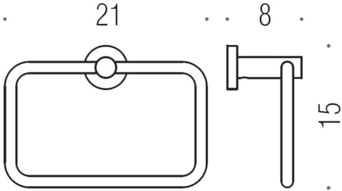 Набор Colombo Design Plus Дозатор W4981.BM + Стакан W4902.BM + Ершик W4962.BM + Держатель туалетной бумаги W4908.BM + Полотенцедержатель W4931.BM фото 11