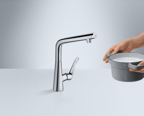 74 890 руб. Смеситель Hansgrohe Metris Select 14883000 для кухонной мойки фото 3 Смеситель Hansgrohe Metris Select 14883000 для кухонной мойки фото 3